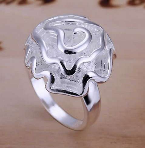 %% Beautiful  %% Imported Local Stock 925  Rose Ring # Size 8