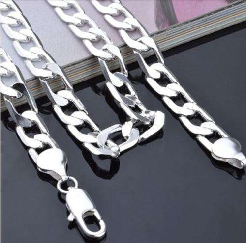 ** Sparkling ** Imported 925  Silver Unisex Chain
