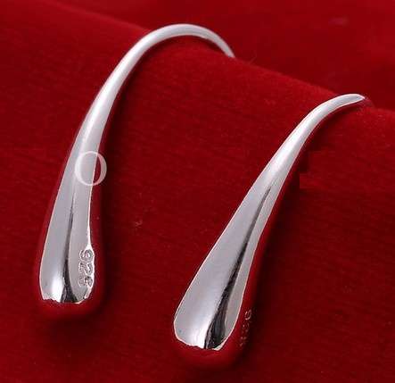 -- Beautiful -- Imported Local Stock 925 Silver Marked Drop Earrings