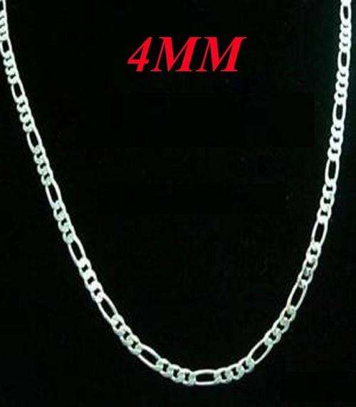 4mm 925 Silver Imported Figaro Neck Chain