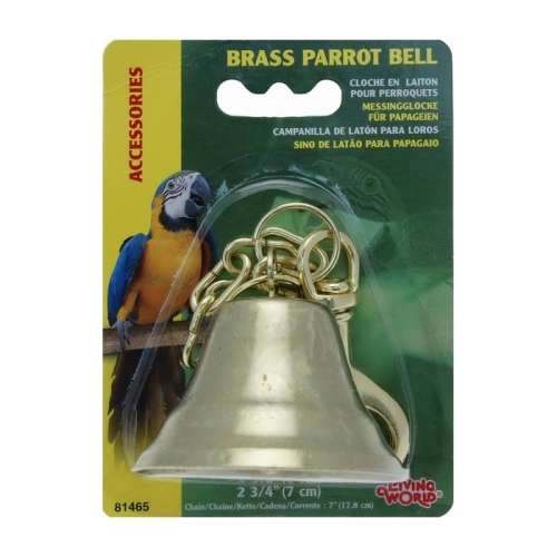 LIVING WORLD Brass Parrot Bell