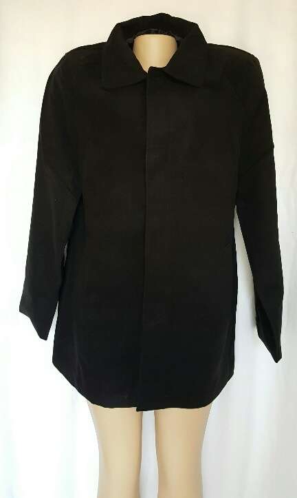 Black Melton Jacket - Sizes M, L, XL and XXL