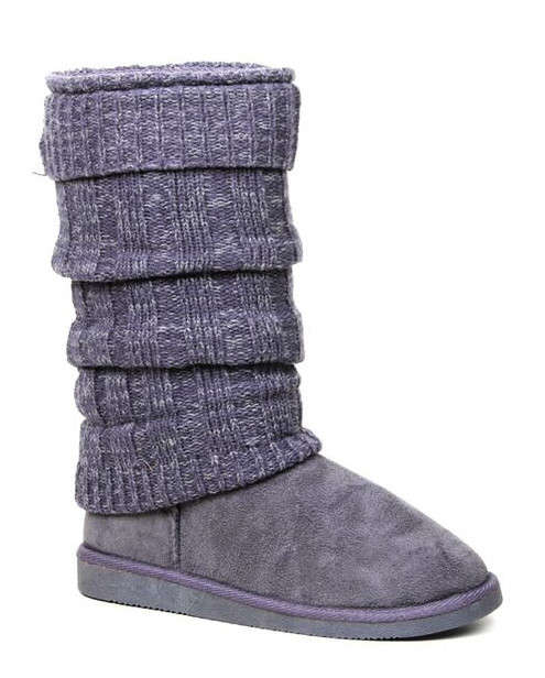 * Slipper Boot * MISS BLACK - Downtown Grey Sizes 4, 5, 6, 7, 8