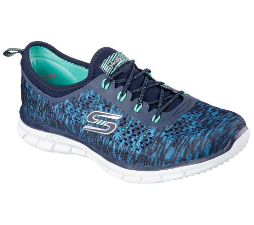 Original SKECHERS - Glider Deep Space Navy/Green - Sizes 3, 4, 5, 6, 7, 8