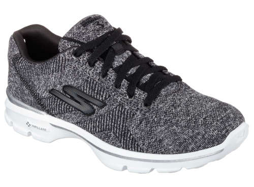 Original SKECHERS - Go Walk 3 Stretch Black/White - Sizes 4, 5, 6, 7, 8