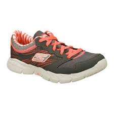Original SKECHERS - Go Fit Charcoal / Coral - Sizes 4, 5, 7