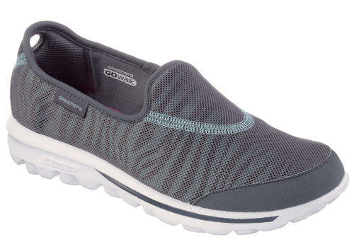 Original SKECHERS - Go Walk Extract Charcoal/Blue - Sizes 4, 5, 6, 7