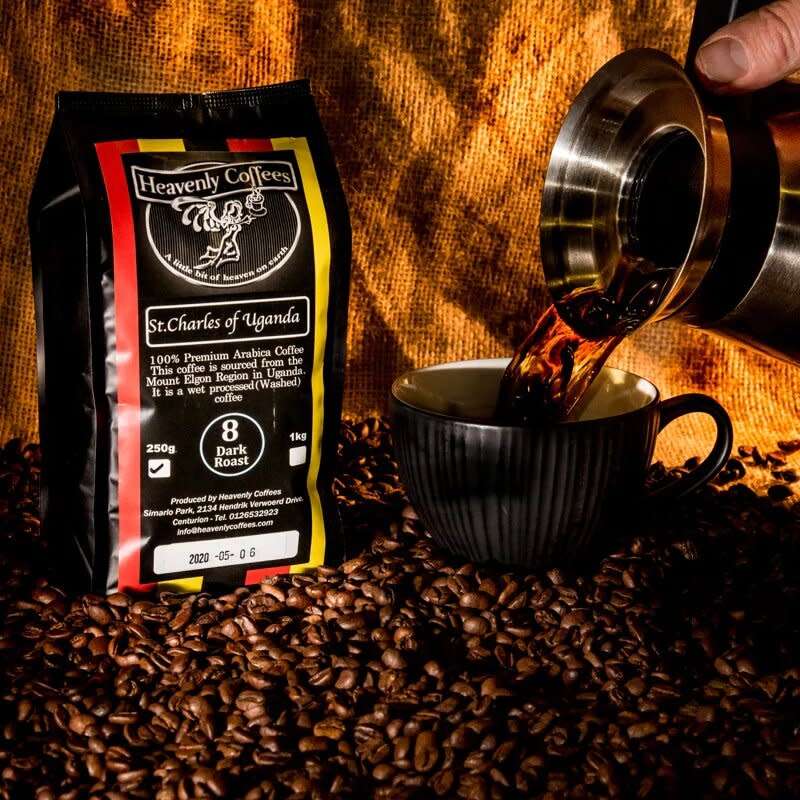 St Charles of Uganda Dark Roast - 250g Coffee Beans