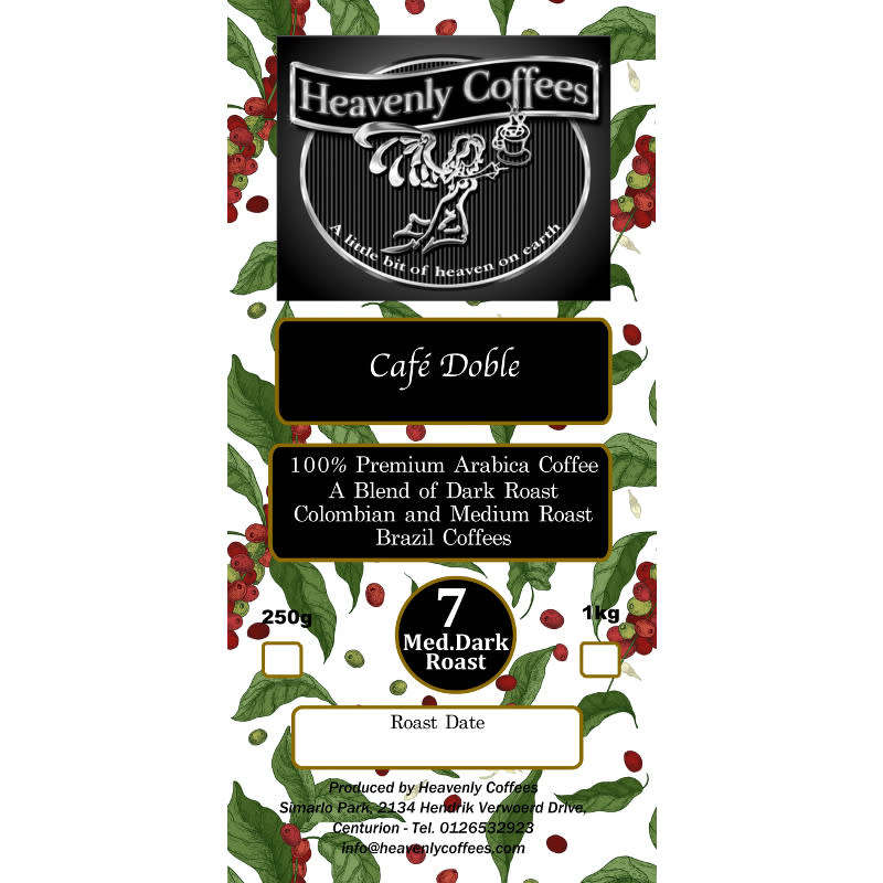 Cafe Doble Medium Dark Roast - 250g Plunger Ground