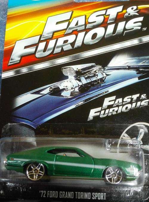 Diecast Hotwheels '72 Ford Gran Torino Sport(green)