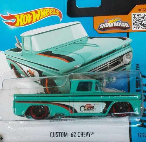 Diecast Hotwheels Custom '62 Chevy (blue)