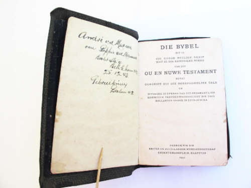 The Bible (Die Bybel) in Afrikaans, Old and New Testaments, print of the Cambridge University, 1941
