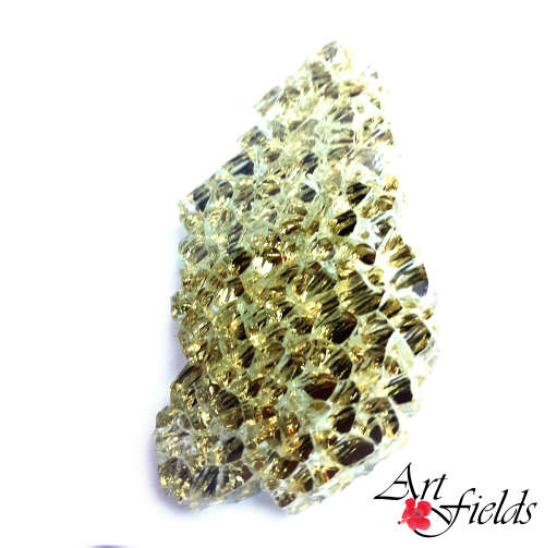 Gem Mosaic Glass 6mm- Golden Beryl, 150g