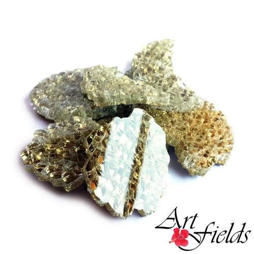 Gem Mosaic Glass 6mm- Golden Beryl, 150g