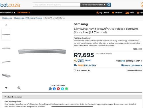 Samsung HW-MS6501  Wireless Premium Soundbar
