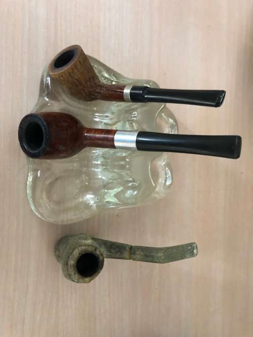 Vintage Pipes with Pipe Stander