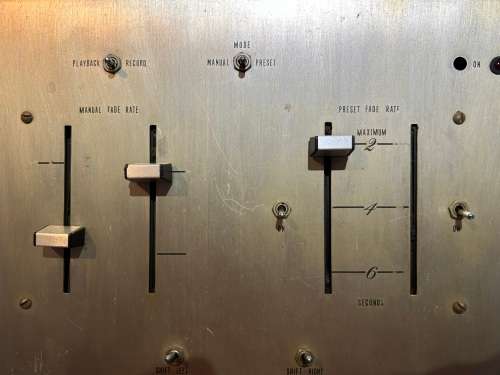 Vintage TWIN SLIDE PROJECTOR CONTROL  RECORDS SETTINGS TO TAPE