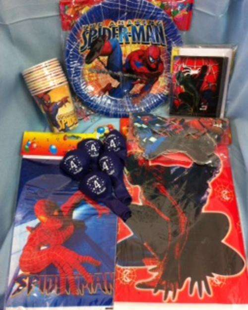 56 pcs Econo "Spiderman" party sets for 10 kids!