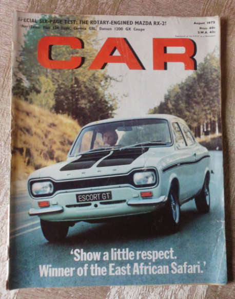 CAR MAGAZINE AUGUST 1972 - VINTAGE CARS