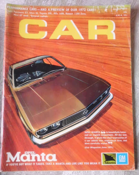 CAR MAGAZINE JANUARY 1972 - VINTAGE CARS