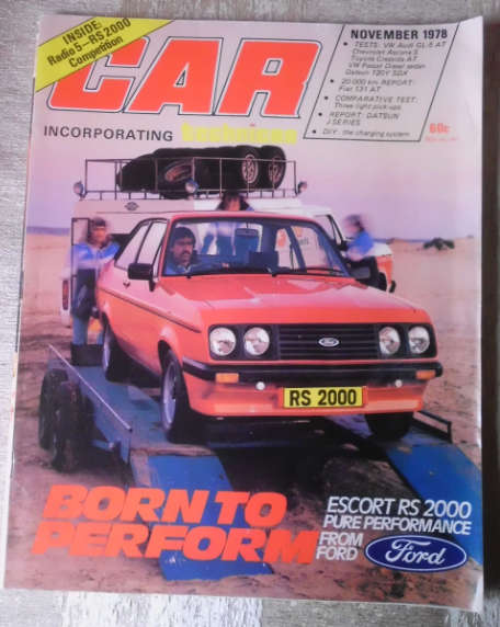 CAR MAGAZINE NOVEMBER 1978 - VINTAGE CARS