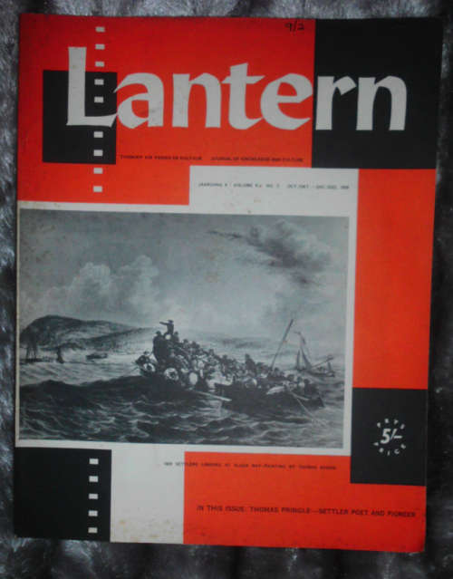 LANTERN - TYDSKRIF VIR KENNIS EN KULTUUR - JOURNAL OF KNOWLEDGE AND CULTURE - OCTOBER/DECEMBER 1959