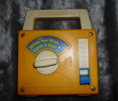 OLD FISHER PRICE RADIO TOY-WHEN YOU WISH APON A STAR