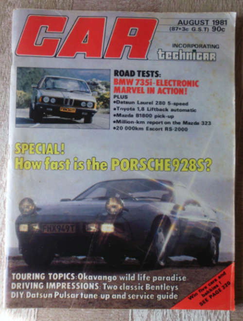 CAR MAGAZINE AUGUST 1981 -VINTAGE CARS