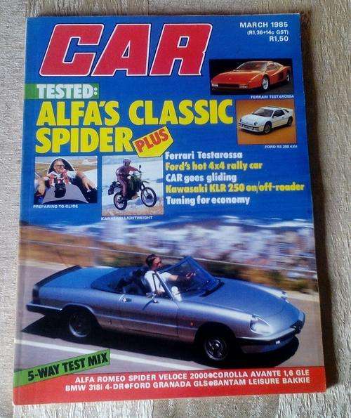 CAR MAGAZINE MARCH 1985- VINTAGE CARS
