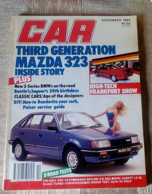 CAR MAGAZINE NOVEMBER 1985 - VINTAGE CARS