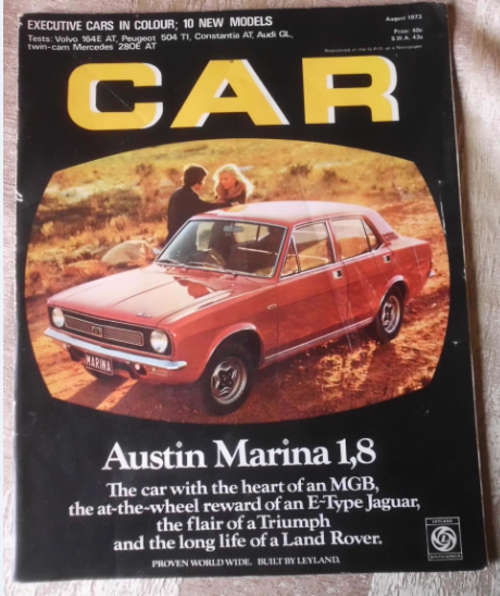 CAR MAGAZINE AUGUST 1973 - VINTAGE CARS