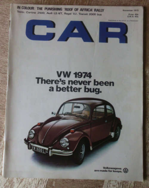 CAR MAGAZINE NOVEMBER 1973 - VINTAGE CARS