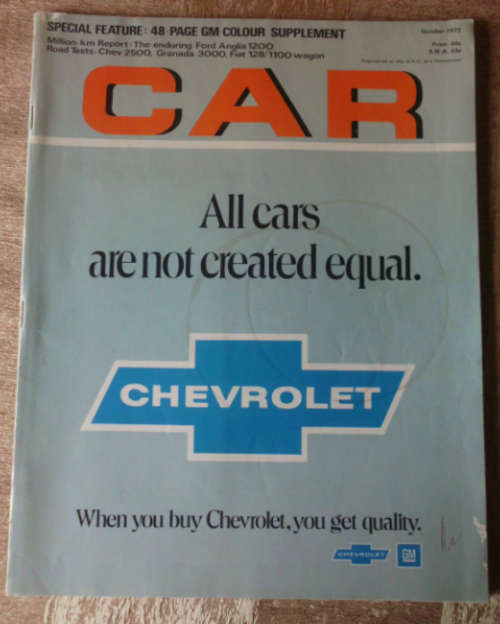 CAR MAGAZINE OCTOBER 1973 - VINTAGE CARS