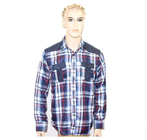 ROBO-men`s fashion checks shirts