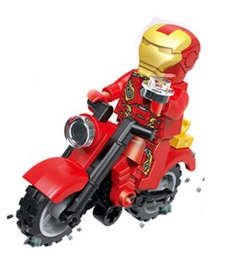 Ironman on motorbike - Marvel minifigure