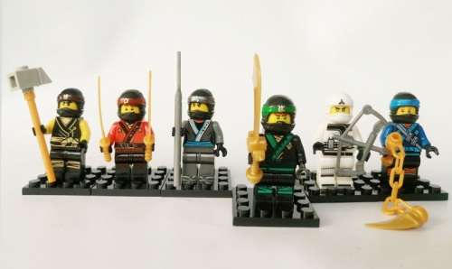 Ninjago Movie - Set of 6 minifigures - Lloyd, Jay, Cole, Kai, Zane & Nya