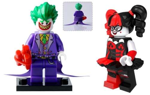 The Joker with Harley Quinn Minifigures.