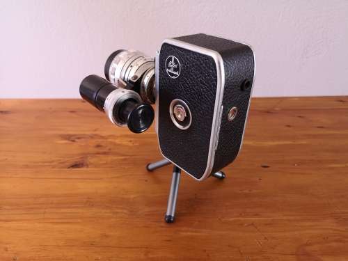 Paillard Bolex C8 cine camera with accessories