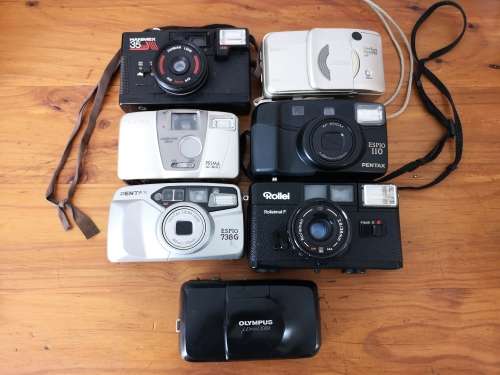 35mm film point & shoot cameras for parts or repair