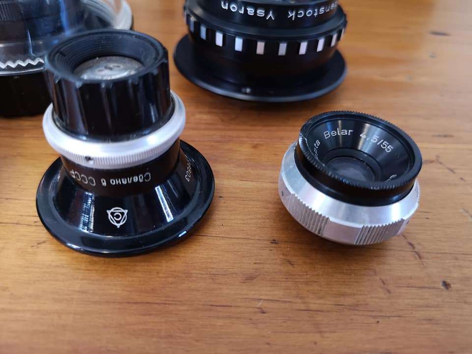 Vintage enlarging lenses job lot