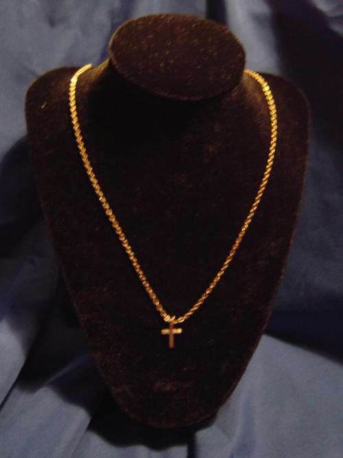 9ct Gold Chain with Small Cross