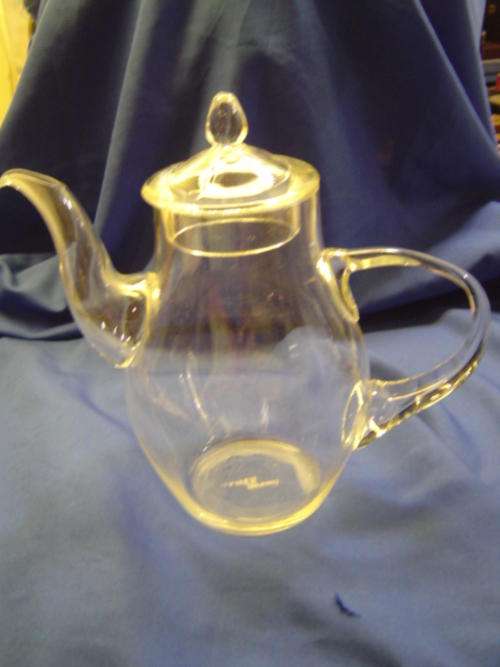 1950's Pyrex Glass hand blowen tea pot