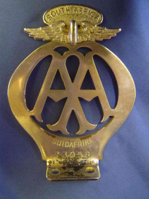 Old Vintage AA Badge Automobile Association