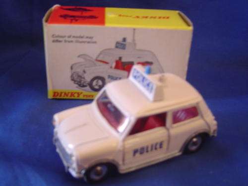 Dinky Toys 250 Mini Cooper Police car with original box