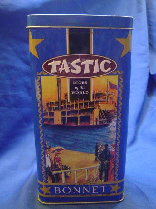 Steamer ship rice tin