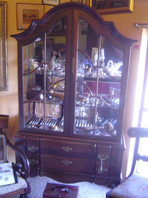 Imbuia 1940's Display Cabinet