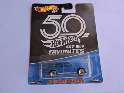 Hot Wheels '71 Datsun Bluebird 510 Wagon full metal with Real Riders like NISSAN like Matchbox