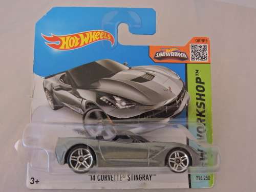Hot Wheels 14 Chevy Chevrolet Corvette Stingray Charcoal Like Matchbox