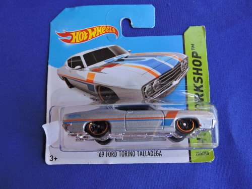 Hot Wheels '69 FORD TORINO TALLADEGA Silver in colour  like Matchbox