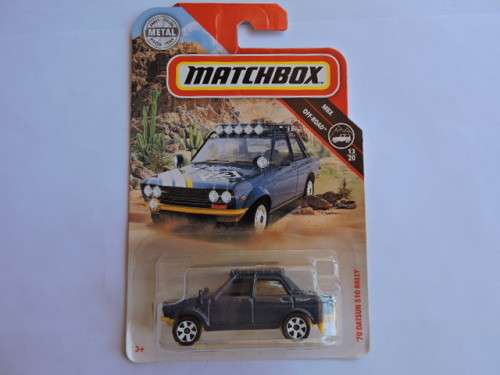 Matchbox Datsun Nissan 510 Rally like Hot Wheels
